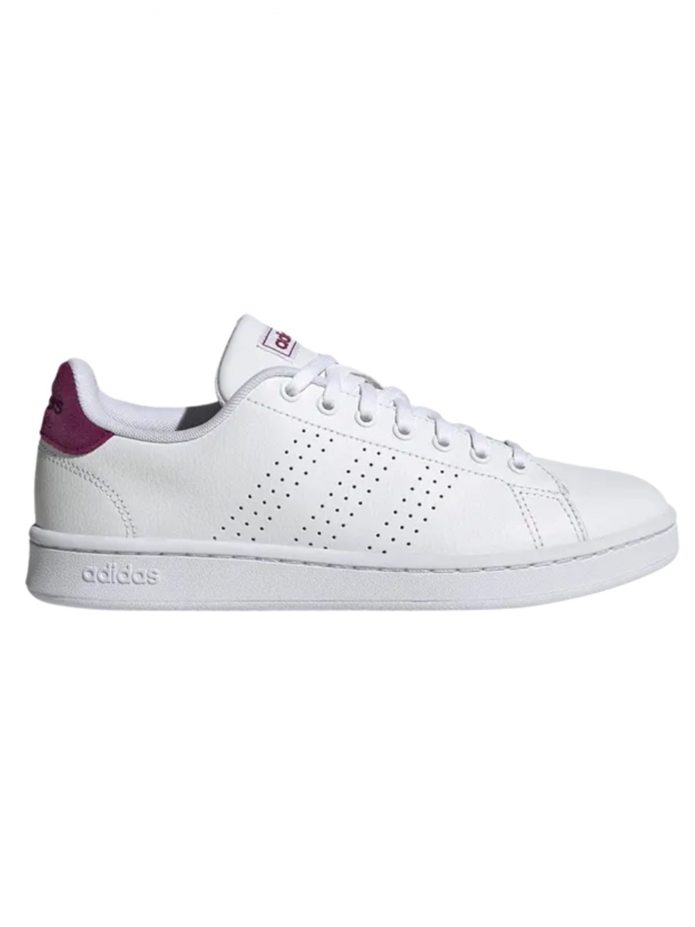 Adidas Advantage Women’s White and Berry Sneakers Size 10